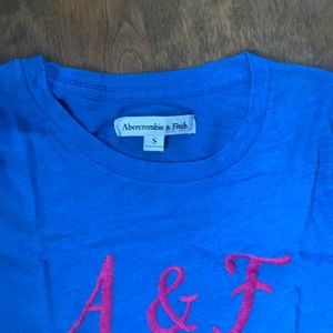 Abercrombie and Fitch soft blue tee shirt